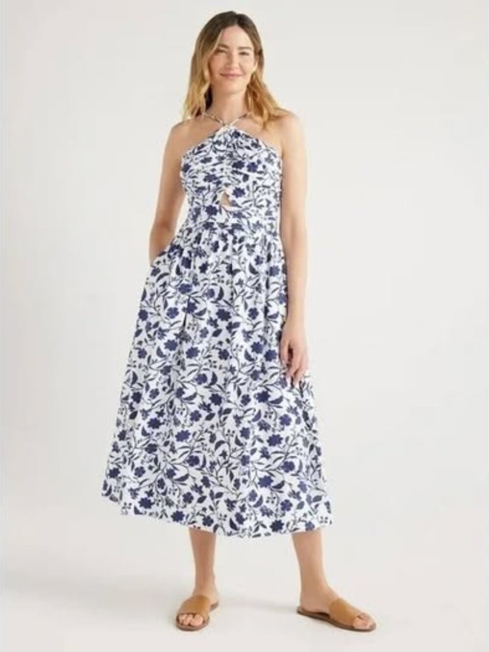 Brand New Free Assembly Midi Dress, Large.